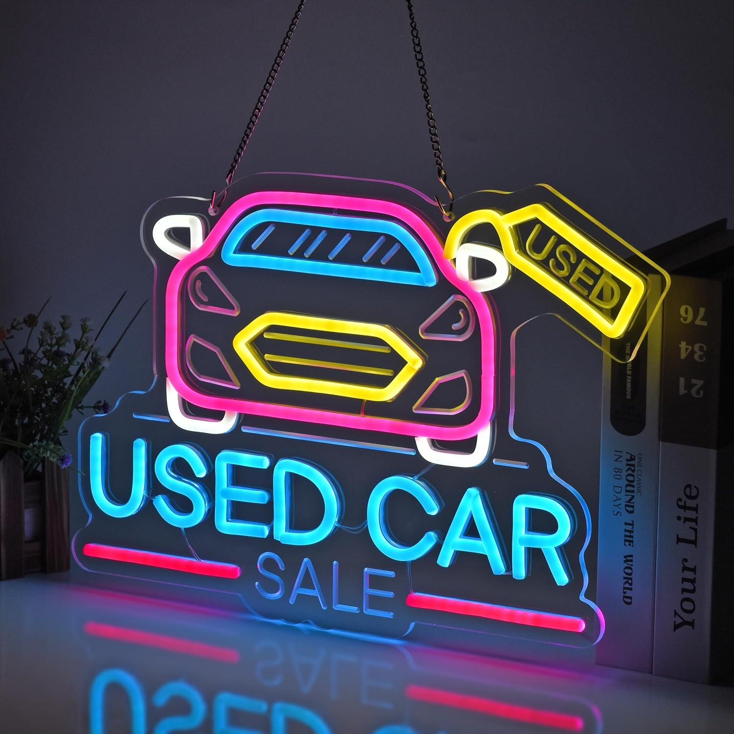 Used Car Sale Neon Sign LED Li – обзор и цена Auto Repair Shop For Sale