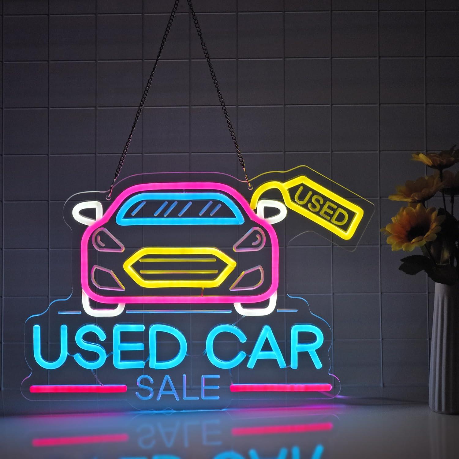 Used Car Sale Neon Sign LED Li – обзор и цена Auto Repair Shop For Sale