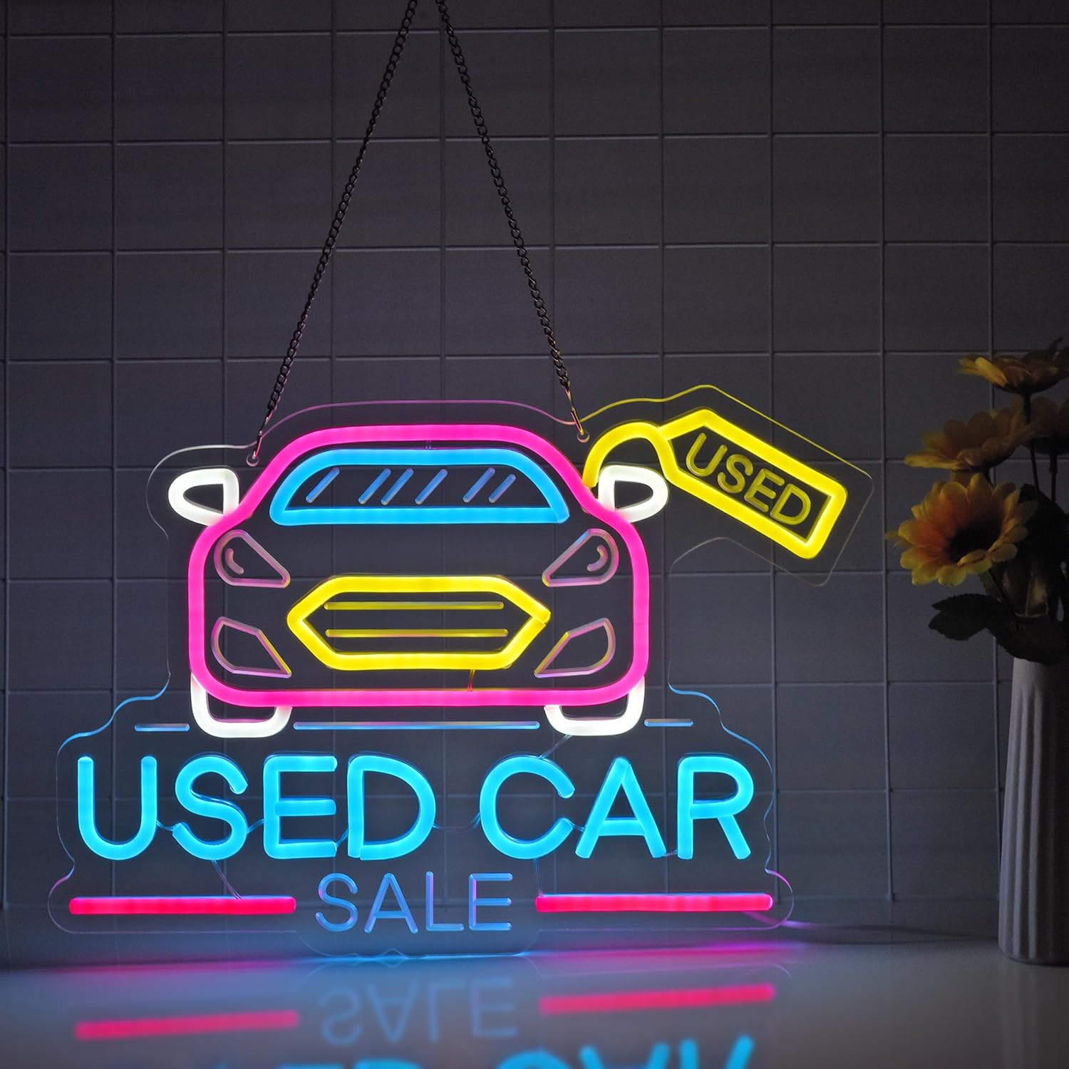 Used Car Sale Neon Sign USB Po – обзор и цена Auto Repair Shop For Sale