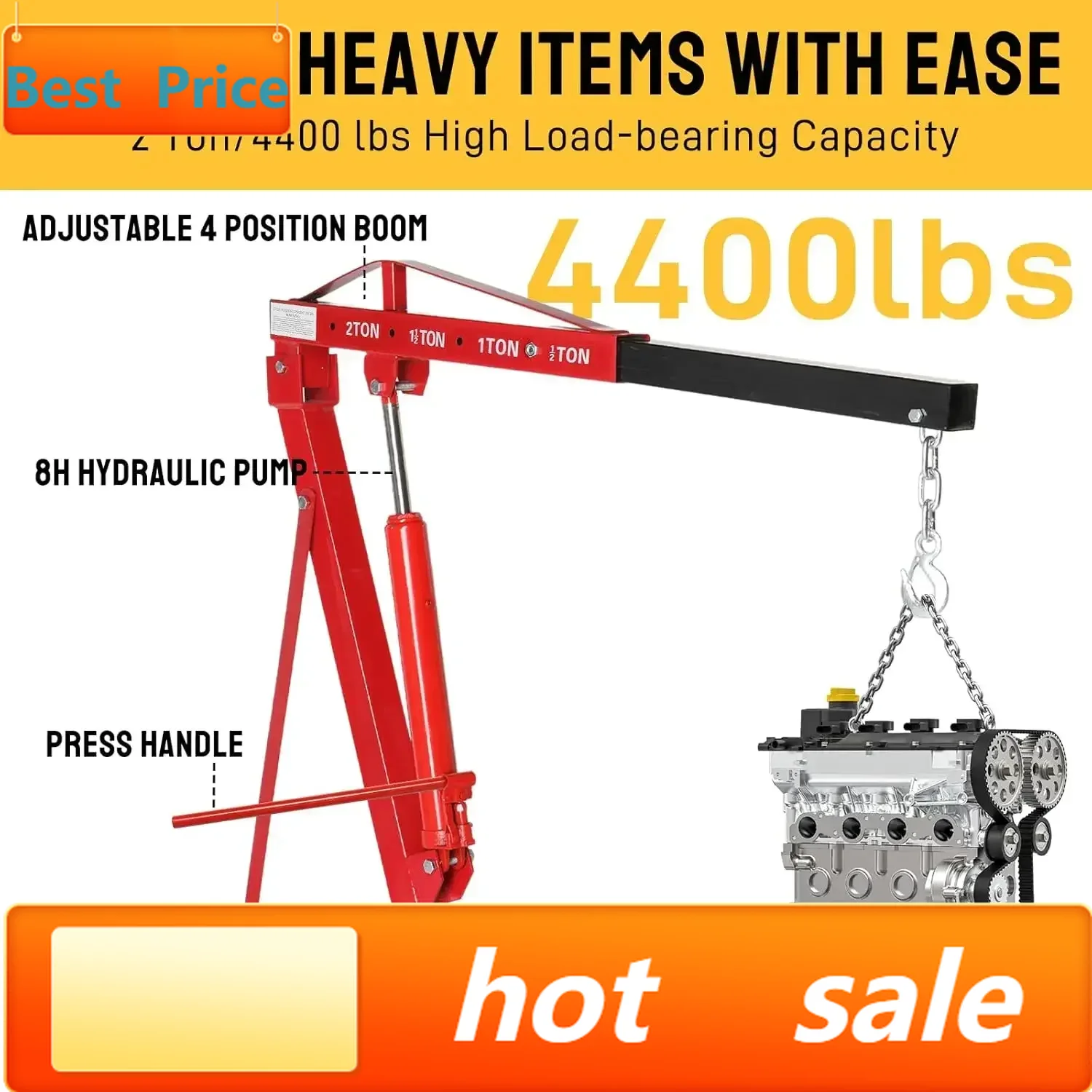 BestsellerEngine Hoist 2 TON F – обзор и цена Engine Hoist Crane