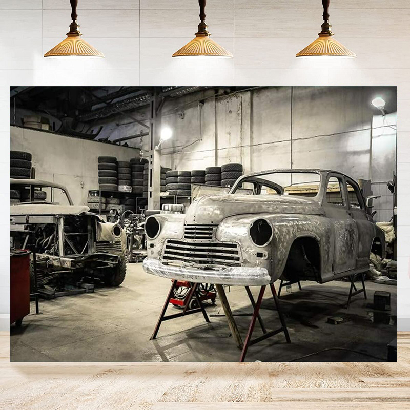 Auto Repair Shop Tyre Lights P – обзор и цена Auto Repair Shop Background