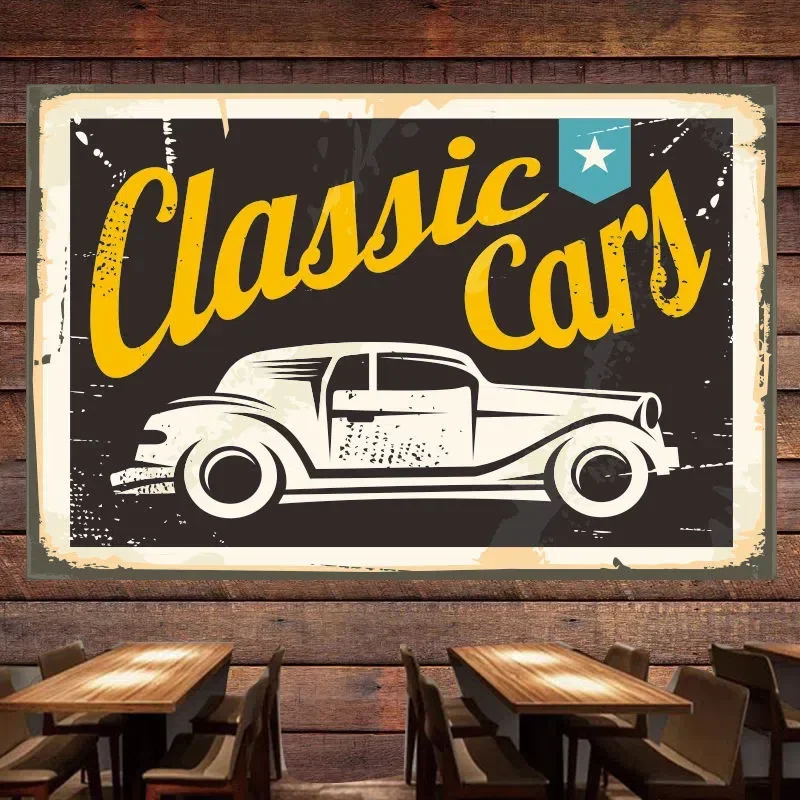 Classic Car Vintage Poster  Fl – обзор и цена Auto Repair Shop For Sale